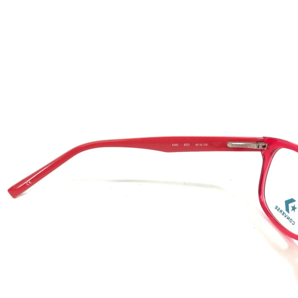 Converse Kids Eyeglasses Frames K405 RED Bright Square Full Rim 49-16-130